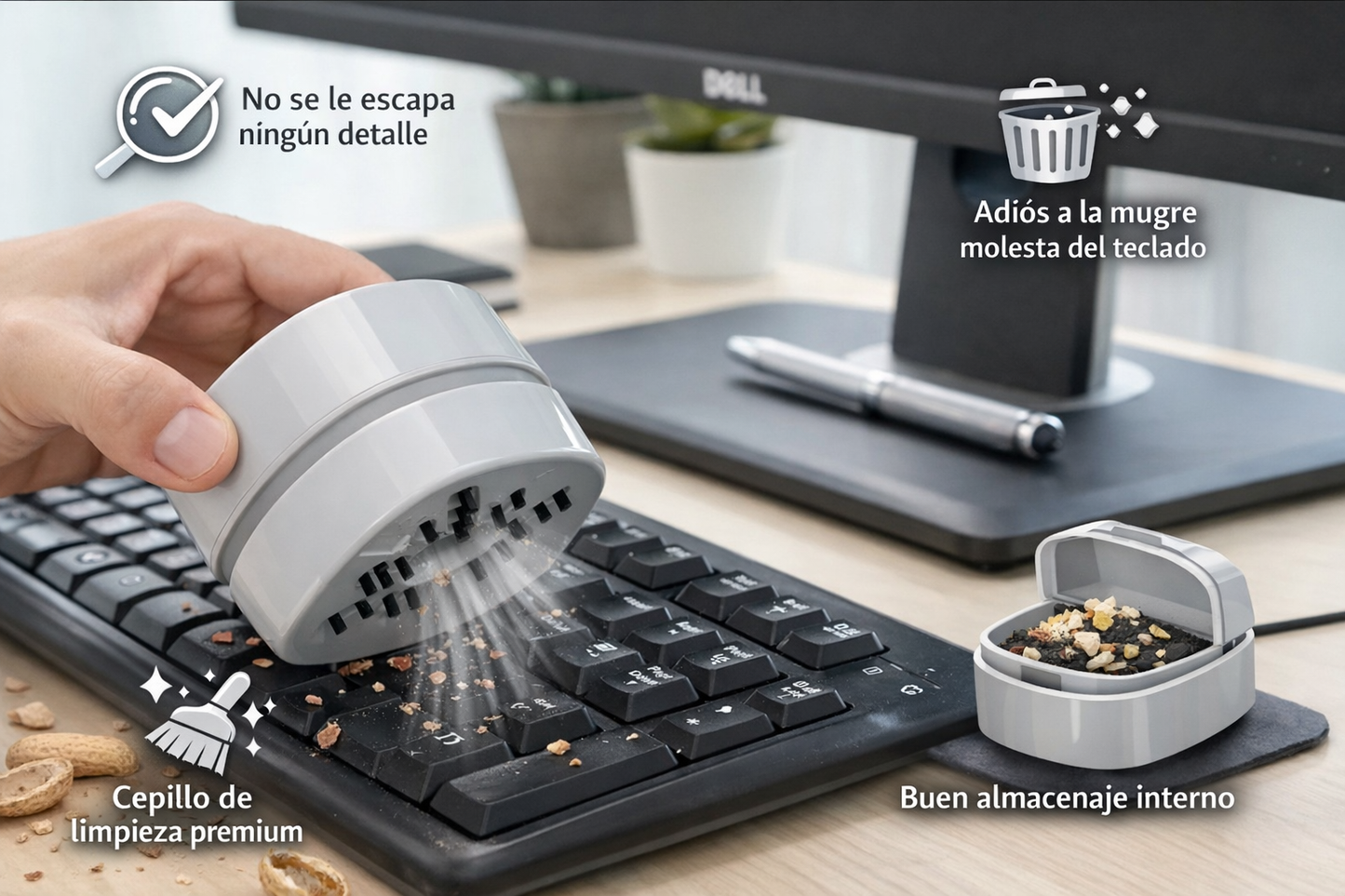 Mini Aspiradora Escritorio